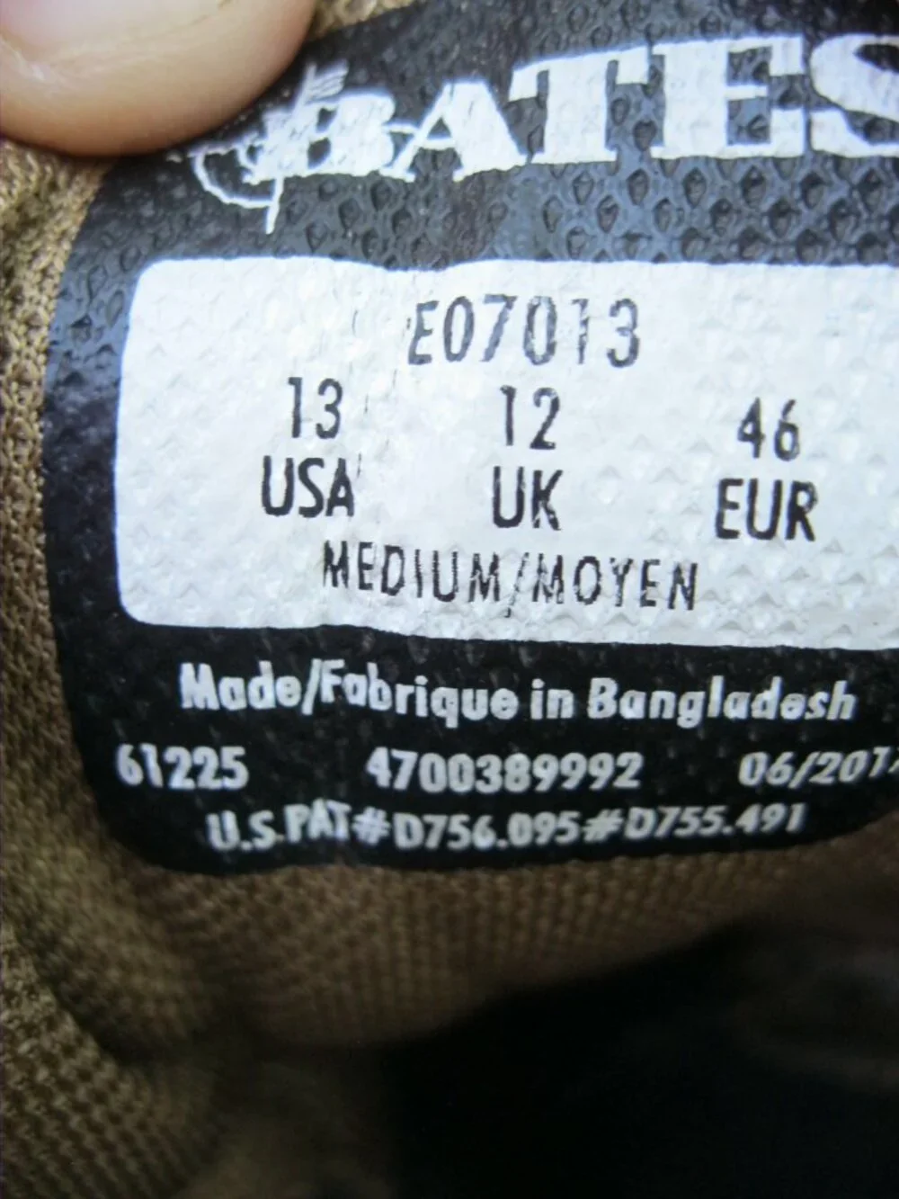 Men's Bates Boots Size 13